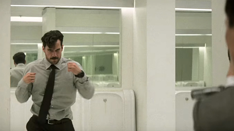 Henry Cavill Reloading Biceps Meme Template