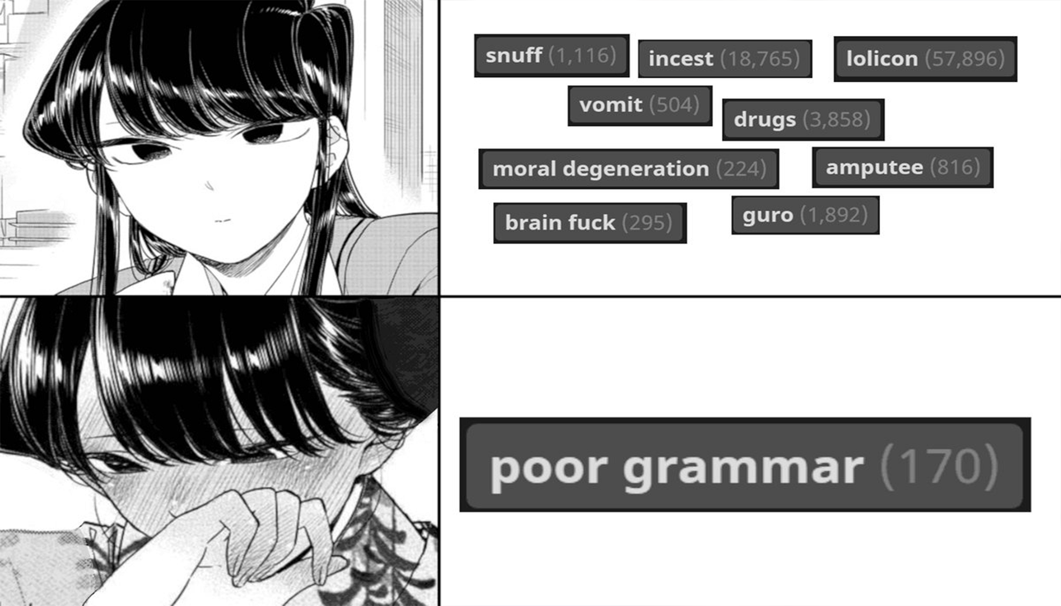 Hentai Tags Meme Template