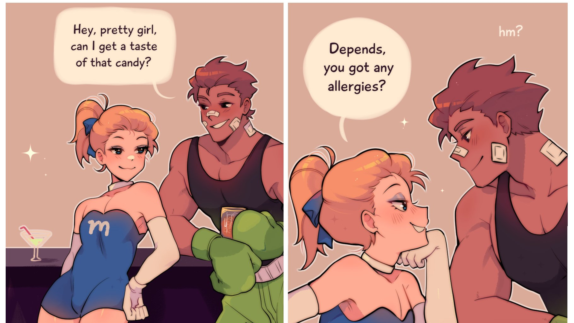 Hey Pretty Girl Can I Get a Taste of That Candy / I Come With Nuts Meme Template