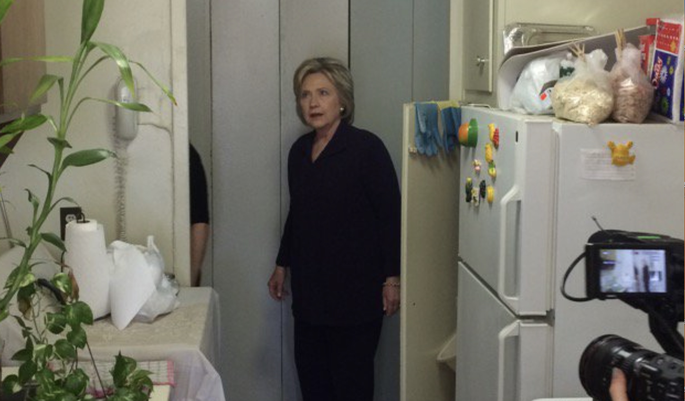 Hillary Clinton In An East Harlem Kitchen Meme Template