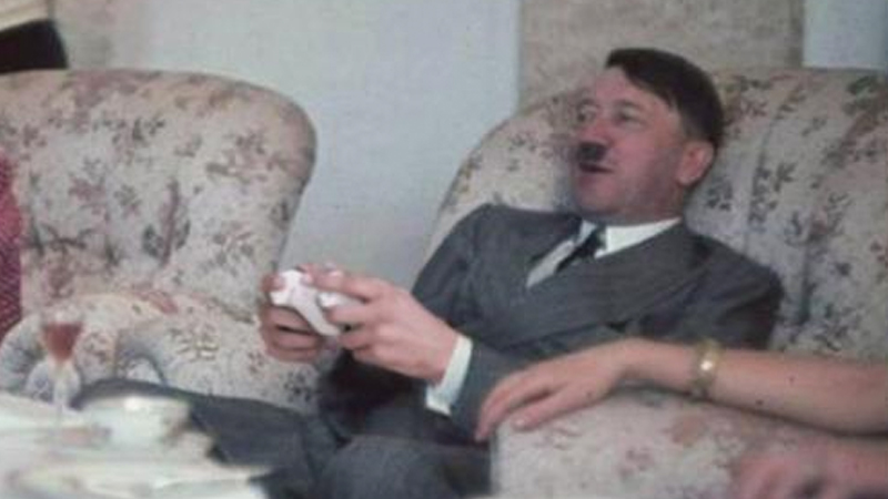 Hitler Playing Xbox Meme Template
