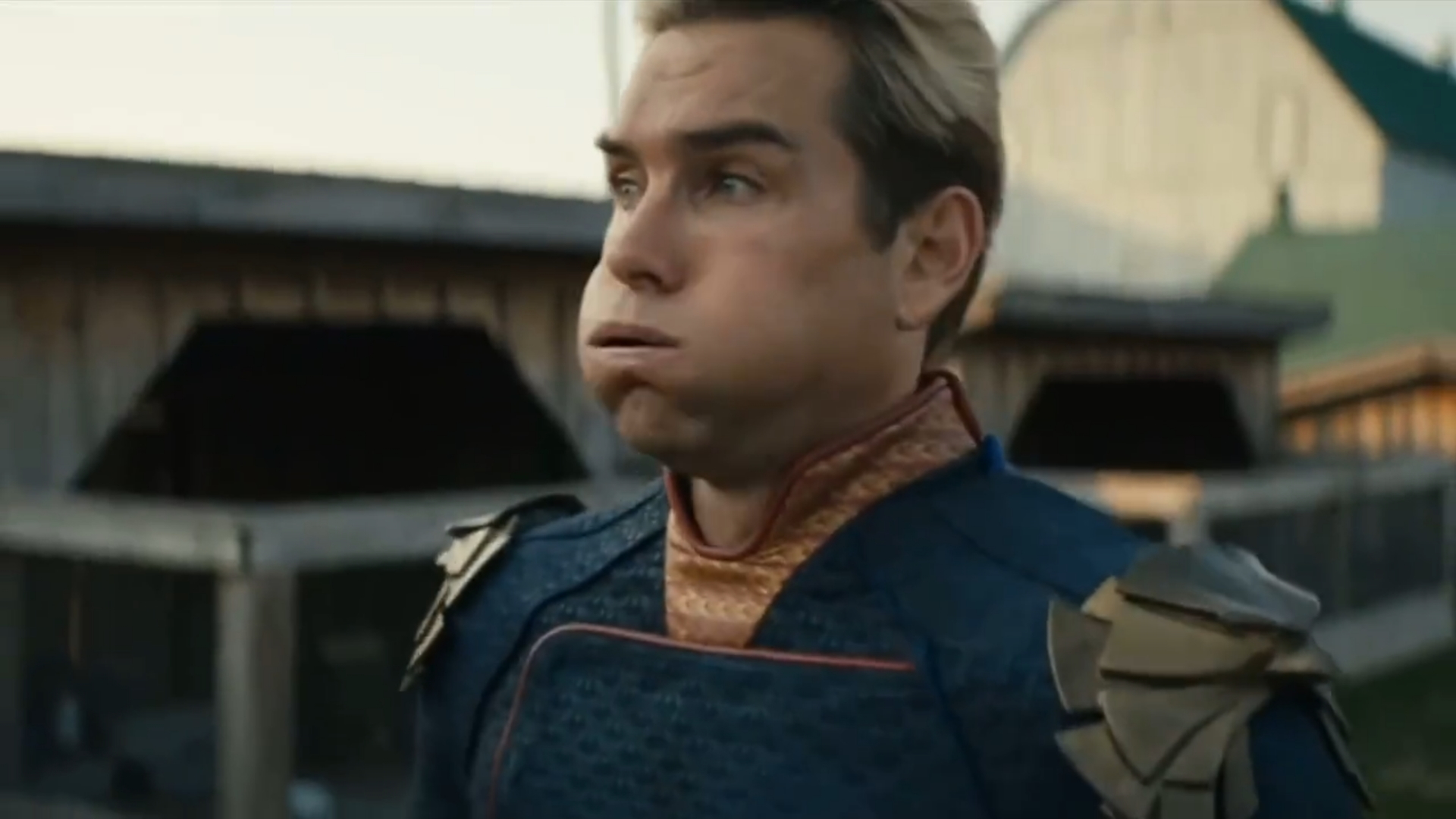Homelander Blowing Meme Template