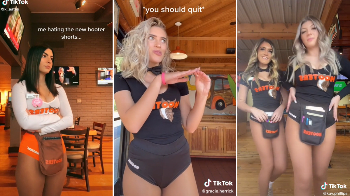 Hooters New Shorts Protest Meme Template