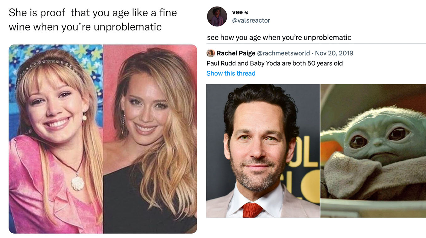 How You Age When You Are Unproblematic Meme Template