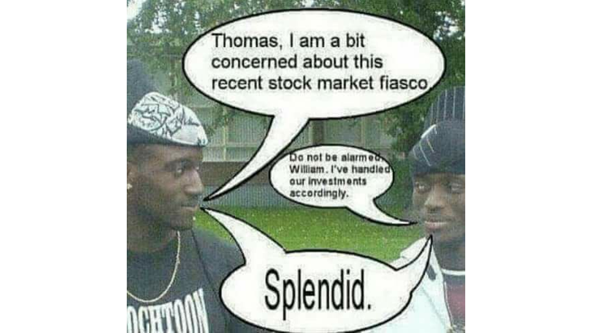 I Am a Bit Concerned About This Recent Stock Market Fiasco / Splendid