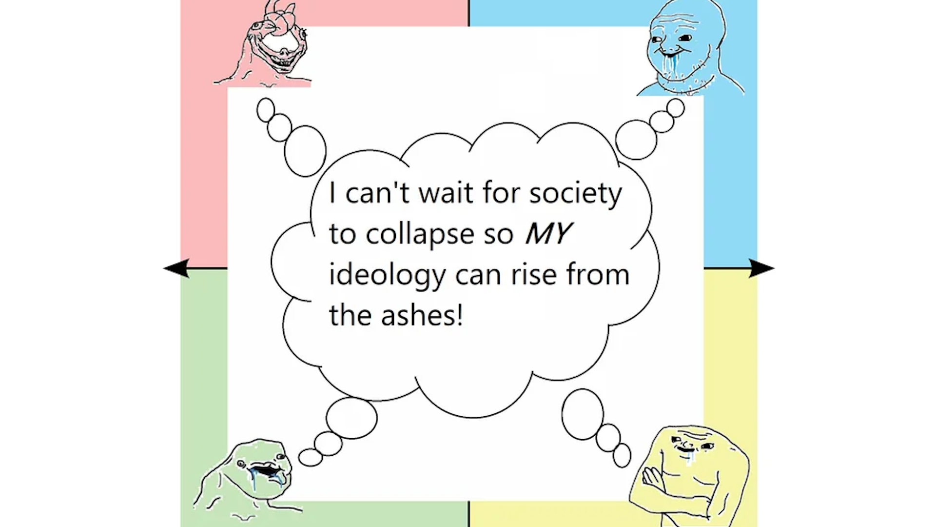 I Can't Wait for Society to Collapse So My Ideology Can Rise From the Ashes