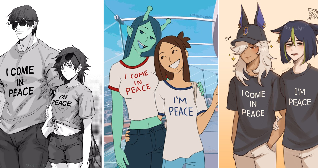 I Come In Peace / I'm Peace Meme Template