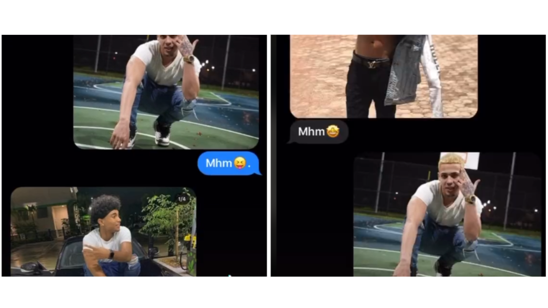 I Got It Out The Muscle / He Wanna Fight I Wanna Tussle Meme Template