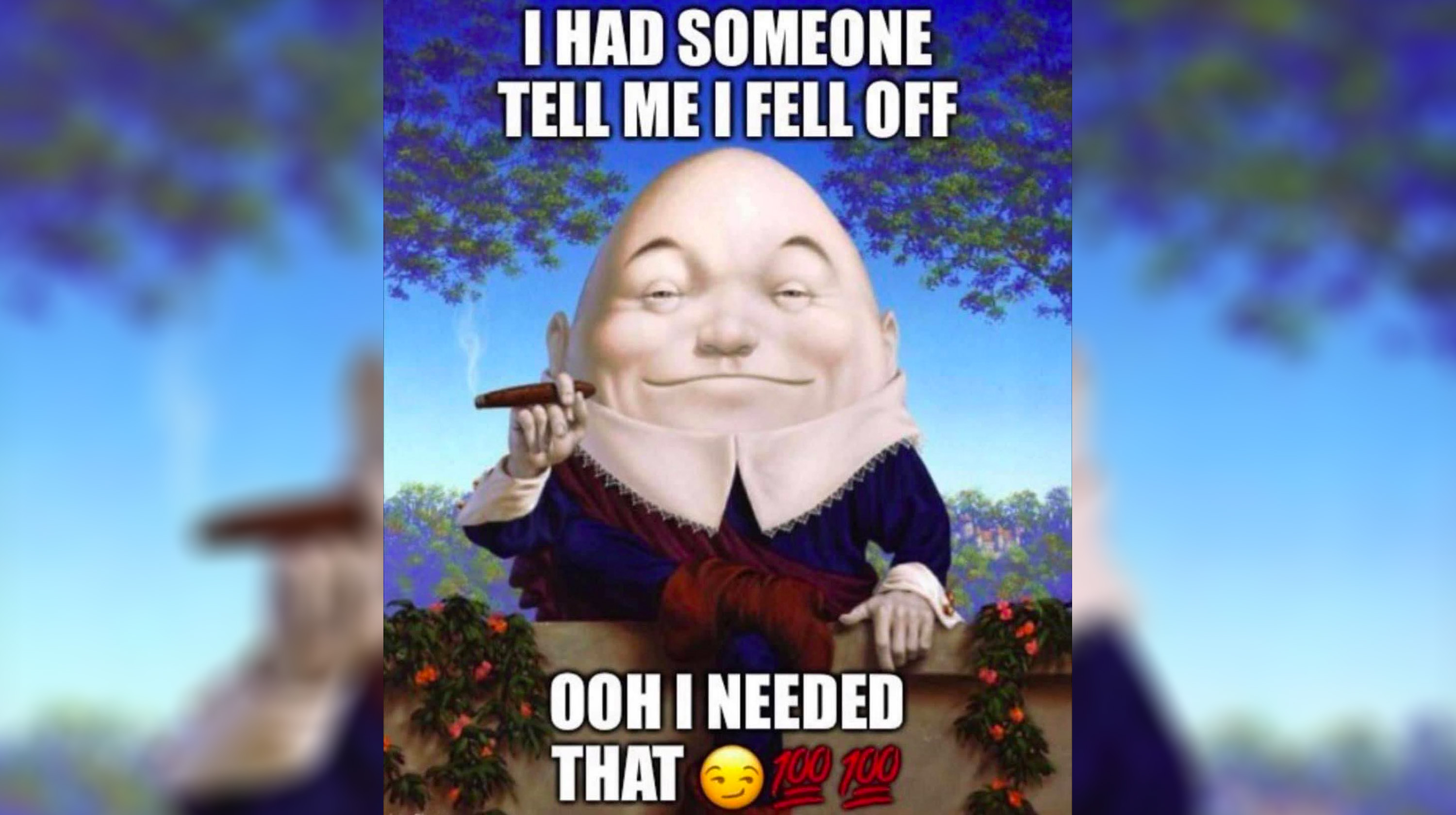 I Had Someone Tell Me I Fell Off Ooh I Needed That Meme Template