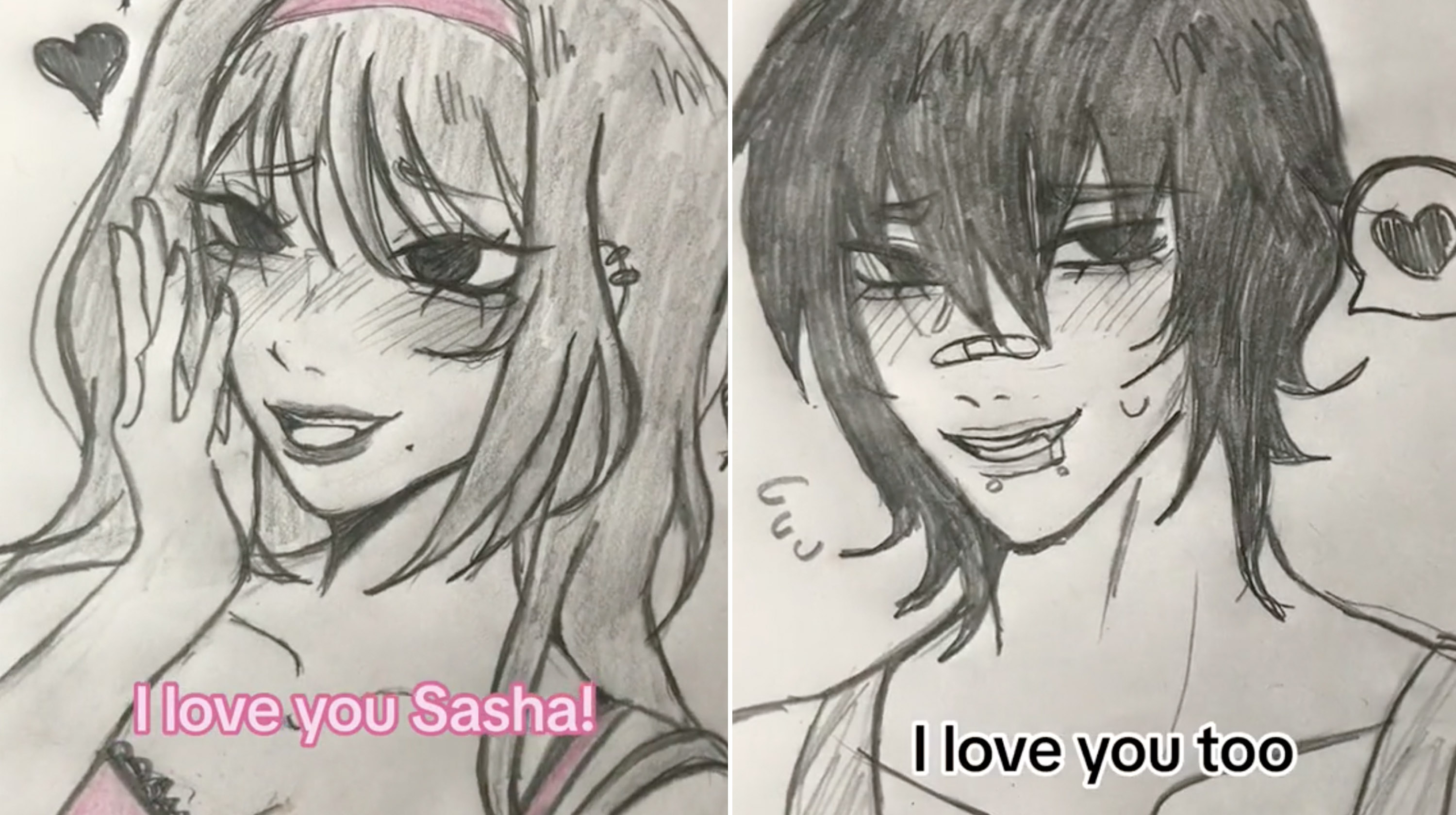 I Love You Sasha Meme Template