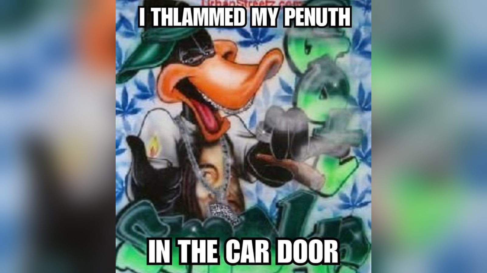 I Thlammed My Penith in the Car Door Meme Template