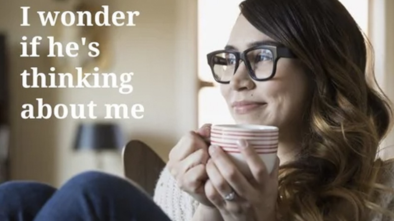 I Wonder If He's Thinking About Me Meme Template