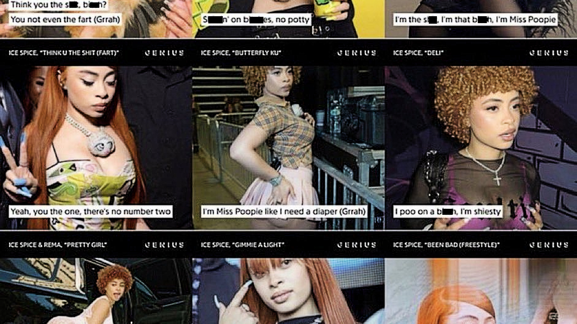 Ice Spice Poop Lyrics / Scat Fetish Speculation / Miss Poopie References