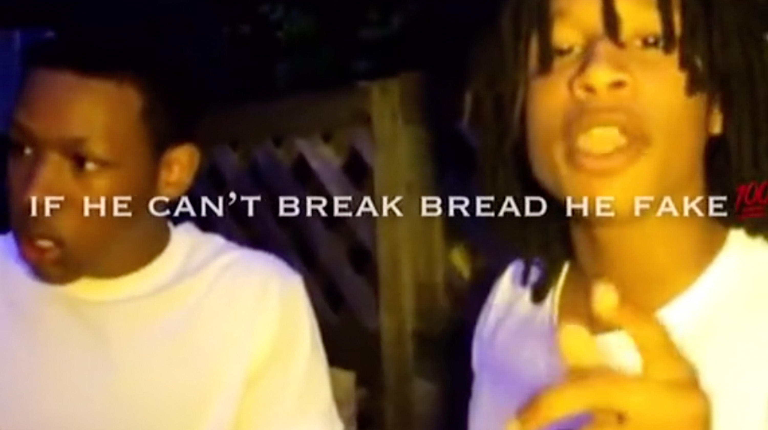 If He Can’t Break Bread He Fake Meme Template