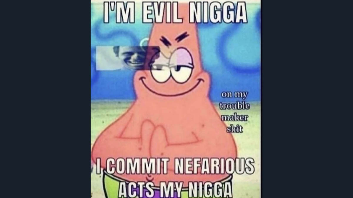I'm Evil Nigga. I Commit Nefarious Acts My Nigga