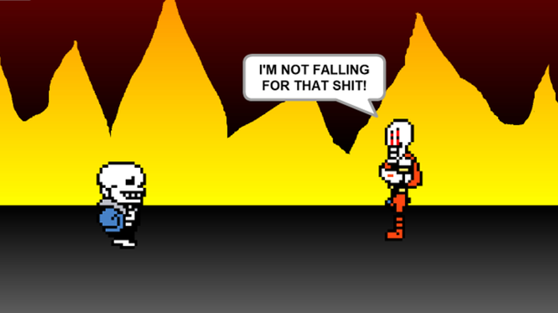 I'm Not Falling For That Shit! Meme Template