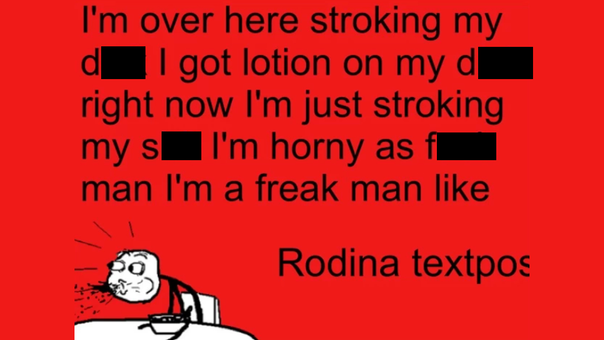 I'm Over Here Stroking My Dick I Got Lotion On My Dick Right Now