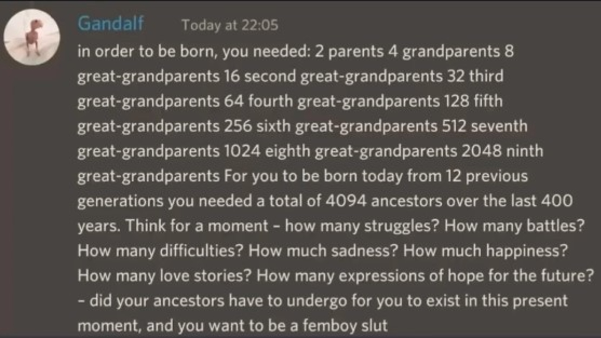 In Order To Be Born Copypasta