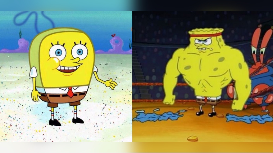 Increasingly Buff SpongeBob