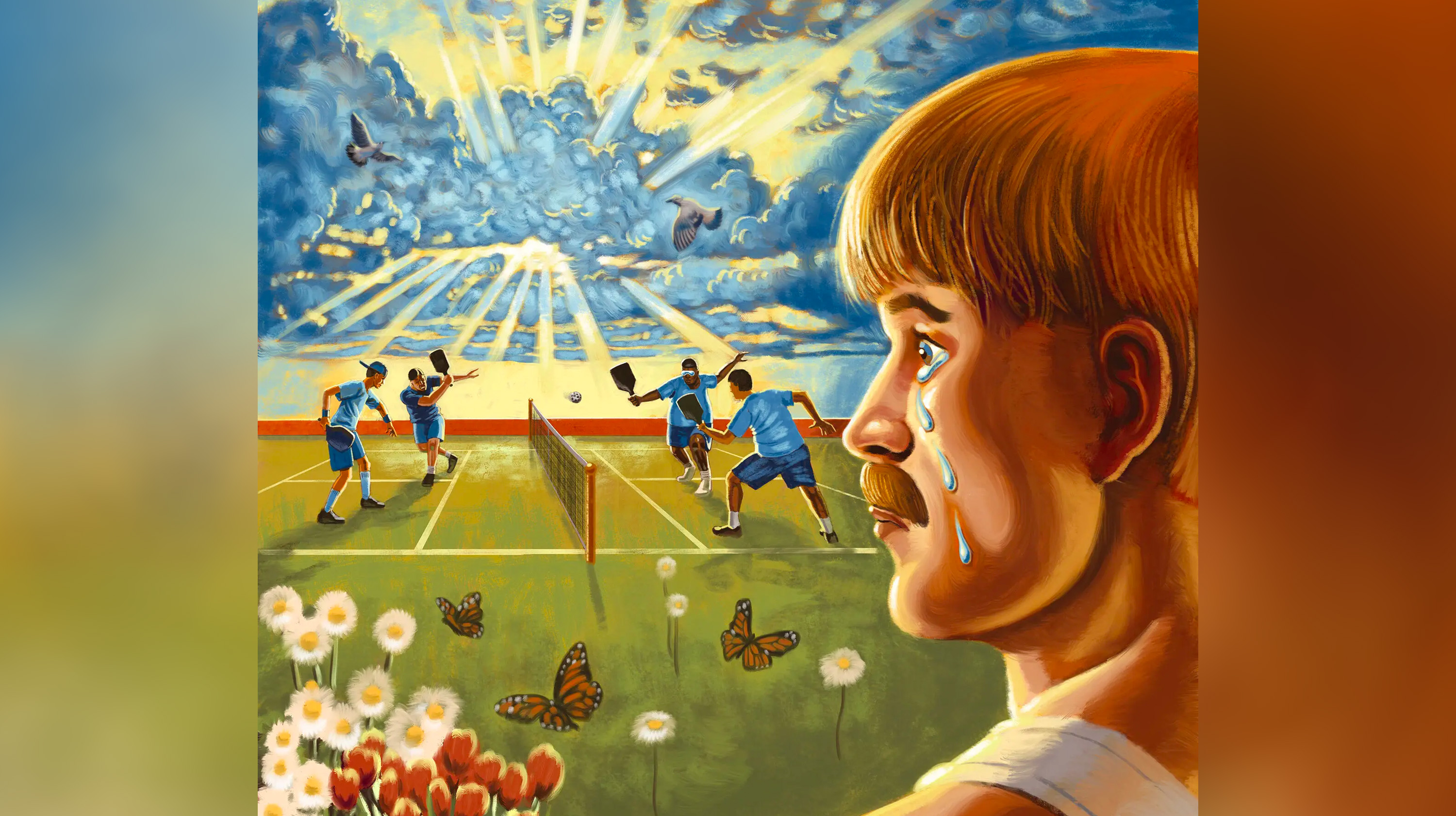 Is the Cure to Male Loneliness Out on the Pickleball Court?