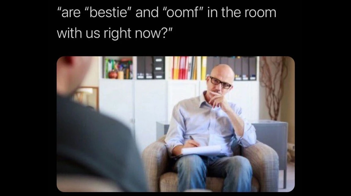 Is X in The Room with Us Right Now? Meme Template