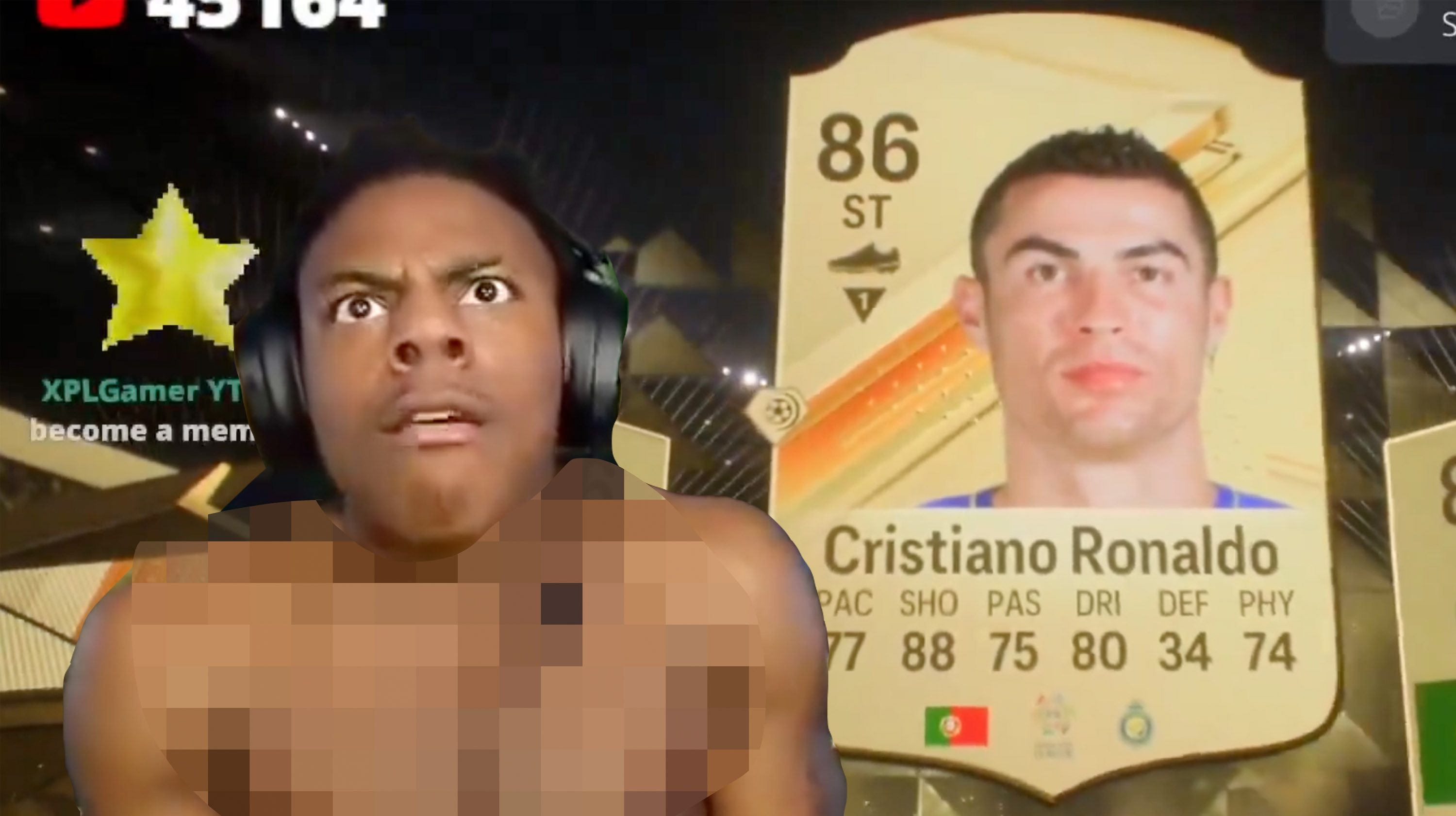 IShowSpeed Ronaldo Semen Incident Meme Template
