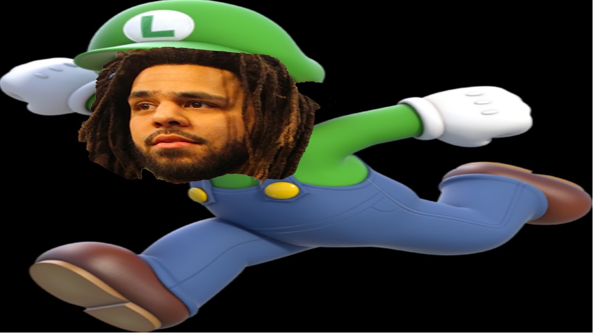 J. Cole Luigi Reference Meme Template