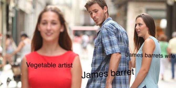 James Barrett's Wife Meme Template