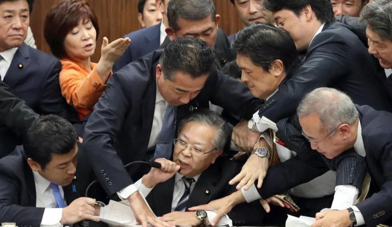 Japanese Parliament Trying To Stop Shinichi Yokoyama Meme Template