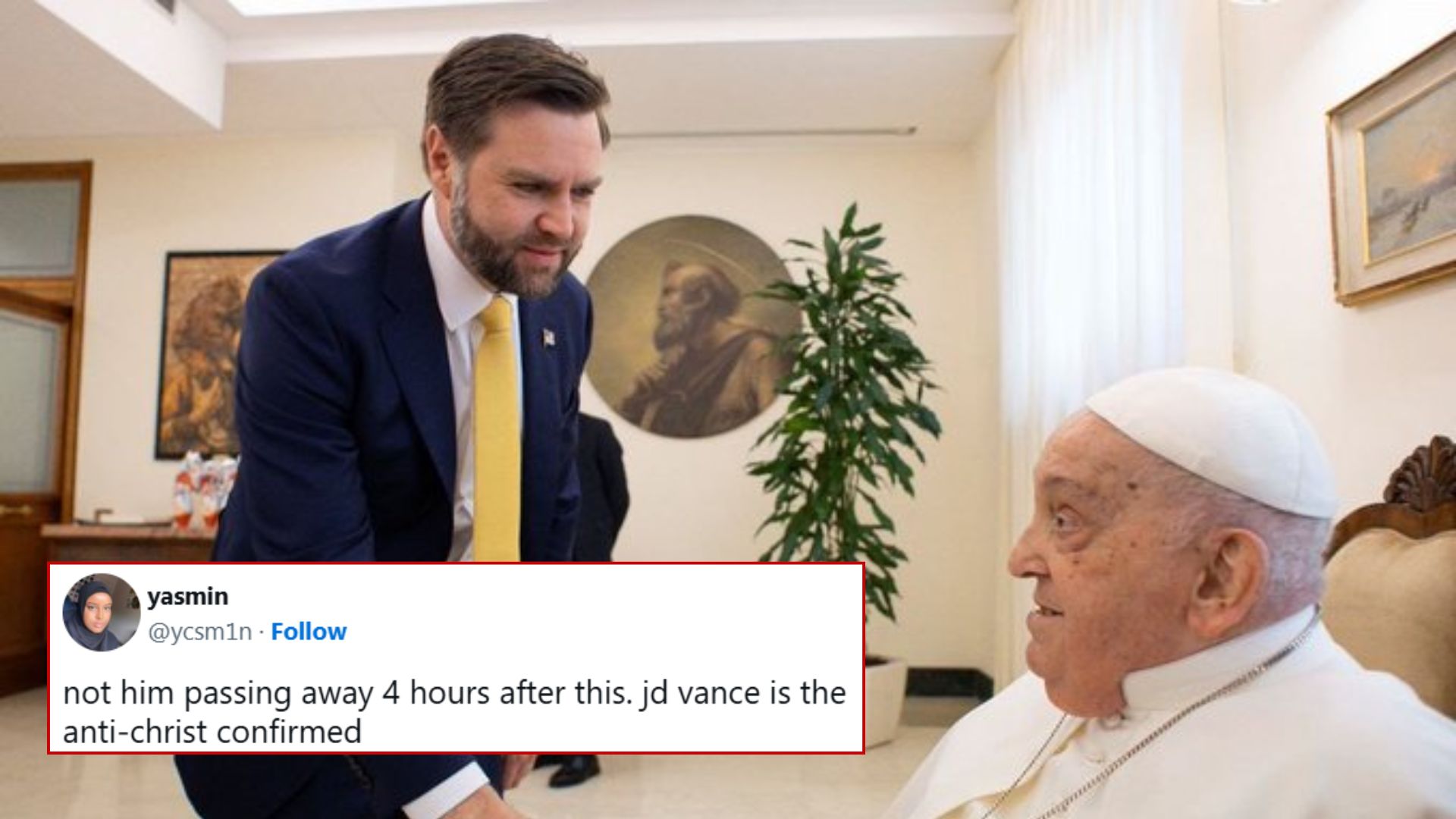 J.D. Vance Killed Pope Francis Theory