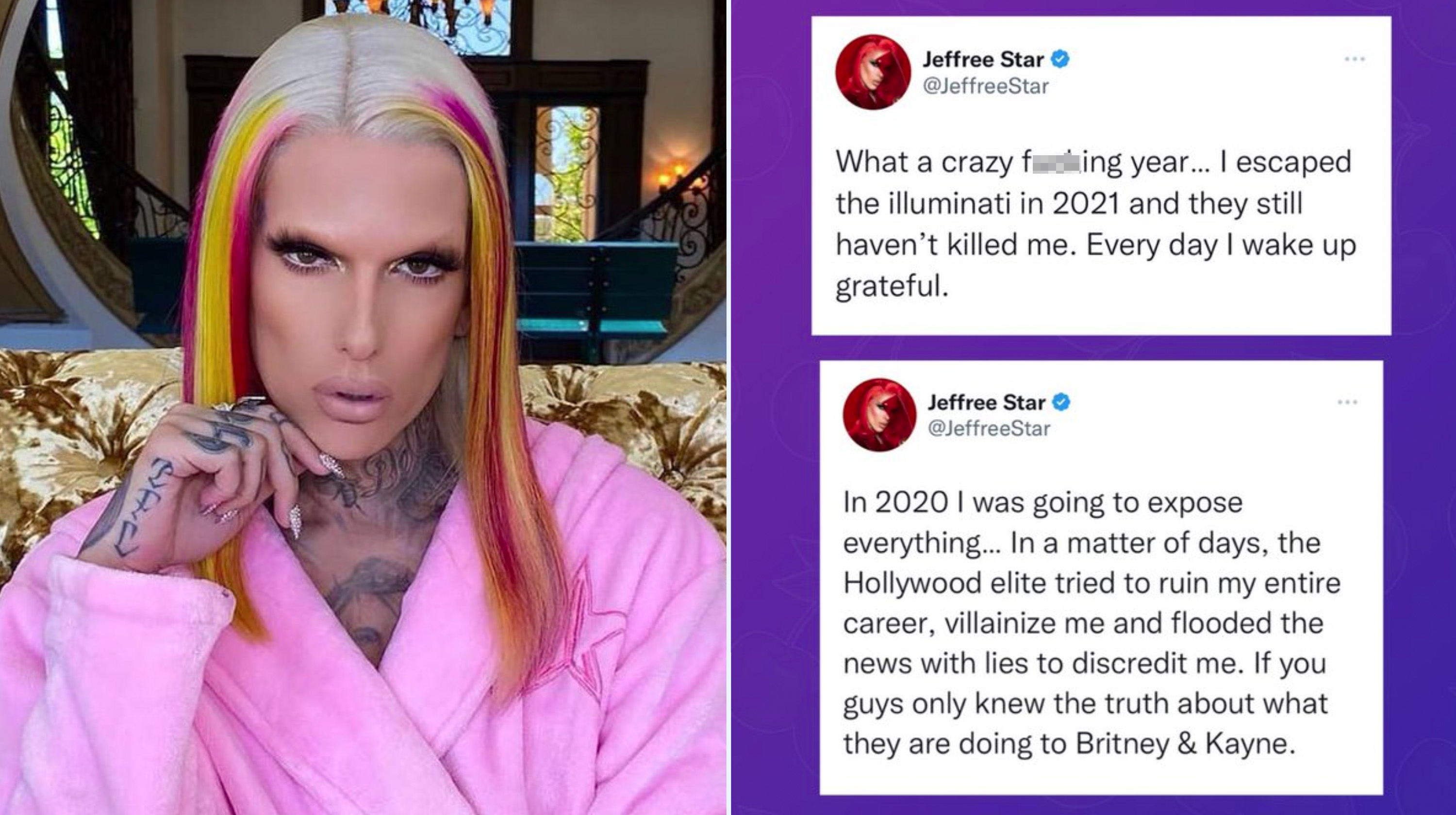 Jeffree Star vs. the Illuminati Meme Template