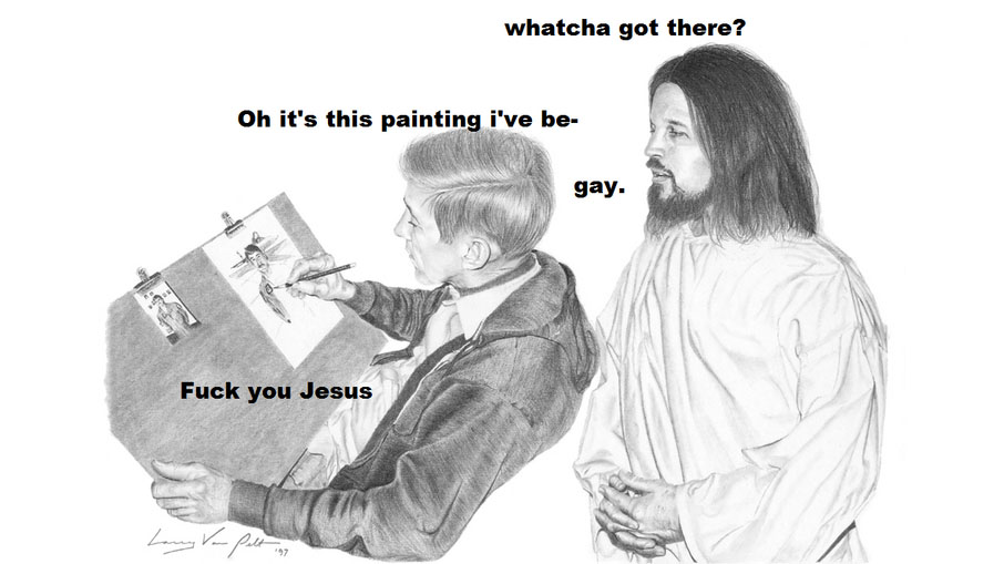 Jesus is a Jerk Meme Template