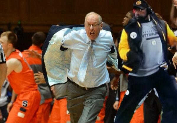 Jim Boeheim's Jacket Removal Meme Template