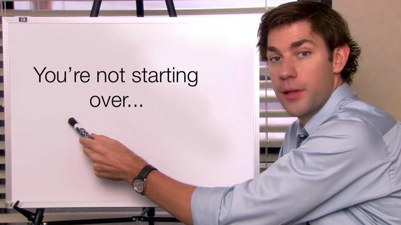 Jim Halpert Pointing to Whiteboard Meme Template