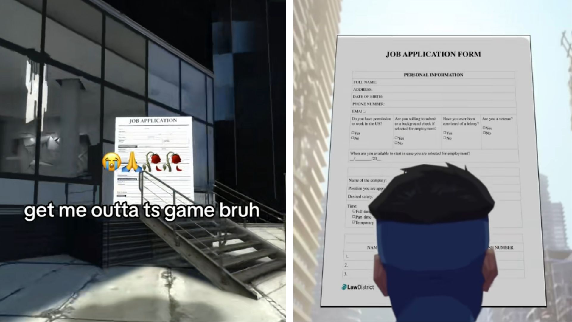 Job Application Form Meme Template