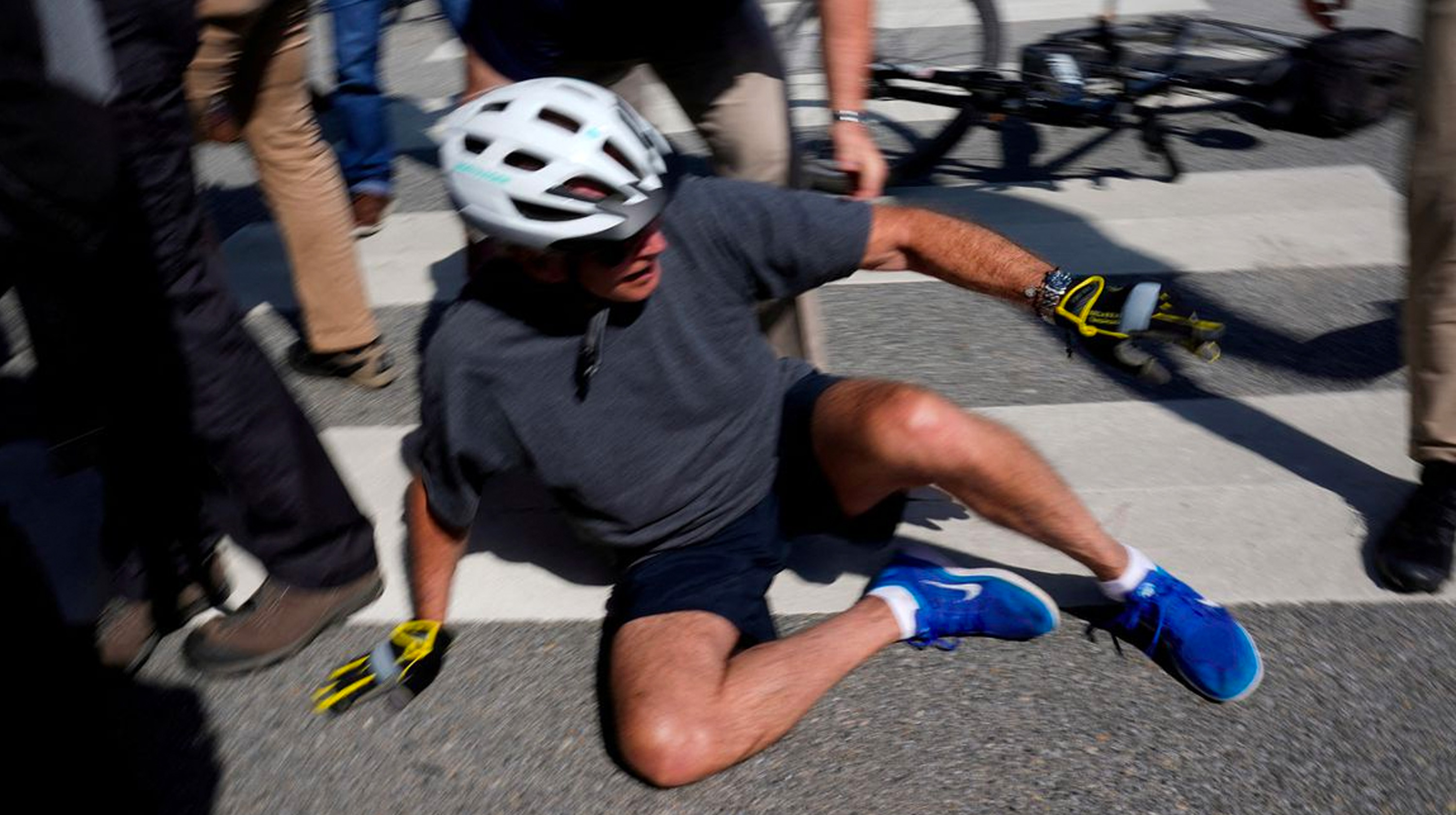 Joe Biden Falls Off Bike Meme Template
