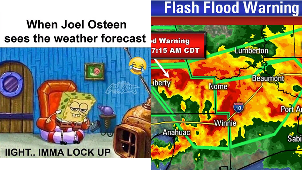Joel Osteen Reacts to Floods Meme Template