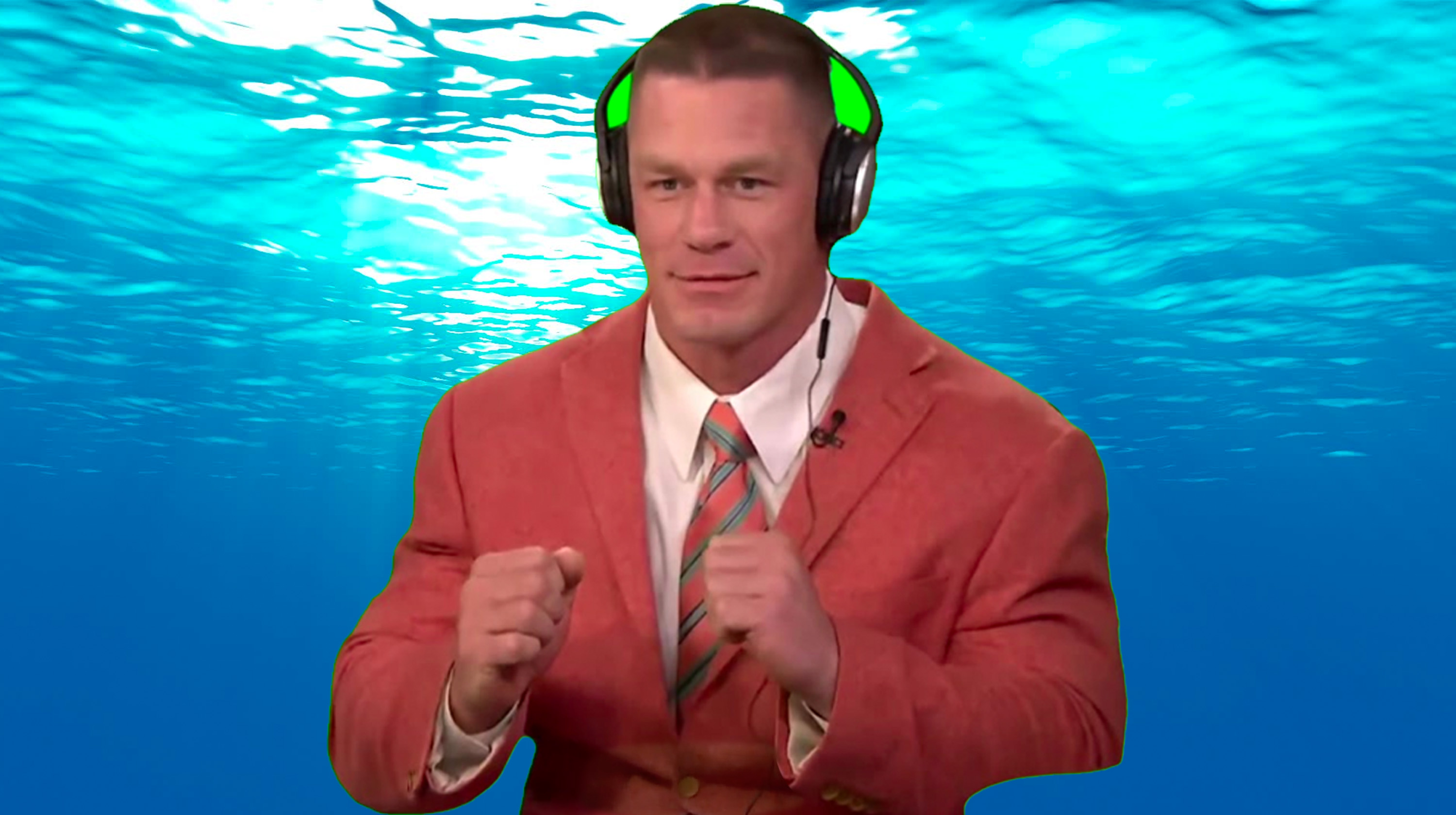 John Cena Dancing with Headphones