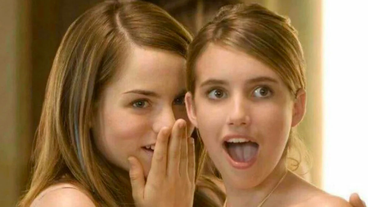 Jojo Whispering To Surprised Emma Roberts Meme Template
