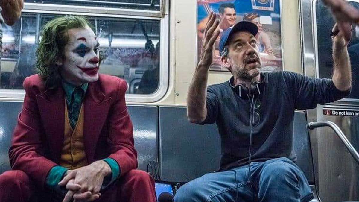 Joker Listening to Todd Phillips on a Subway Meme Template