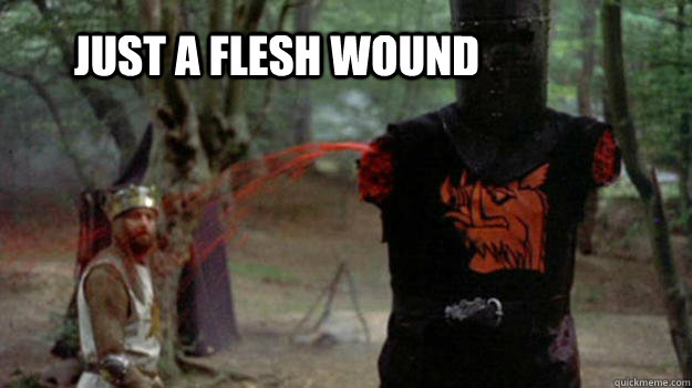 Just A Flesh Wound Meme Template