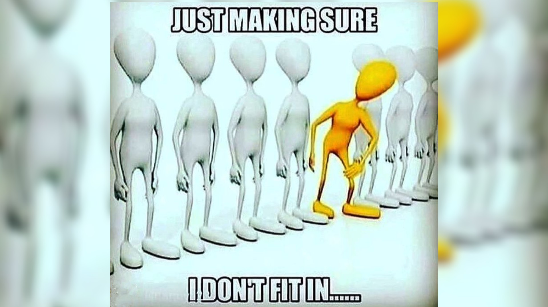 Just Making Sure I Don't Fit In