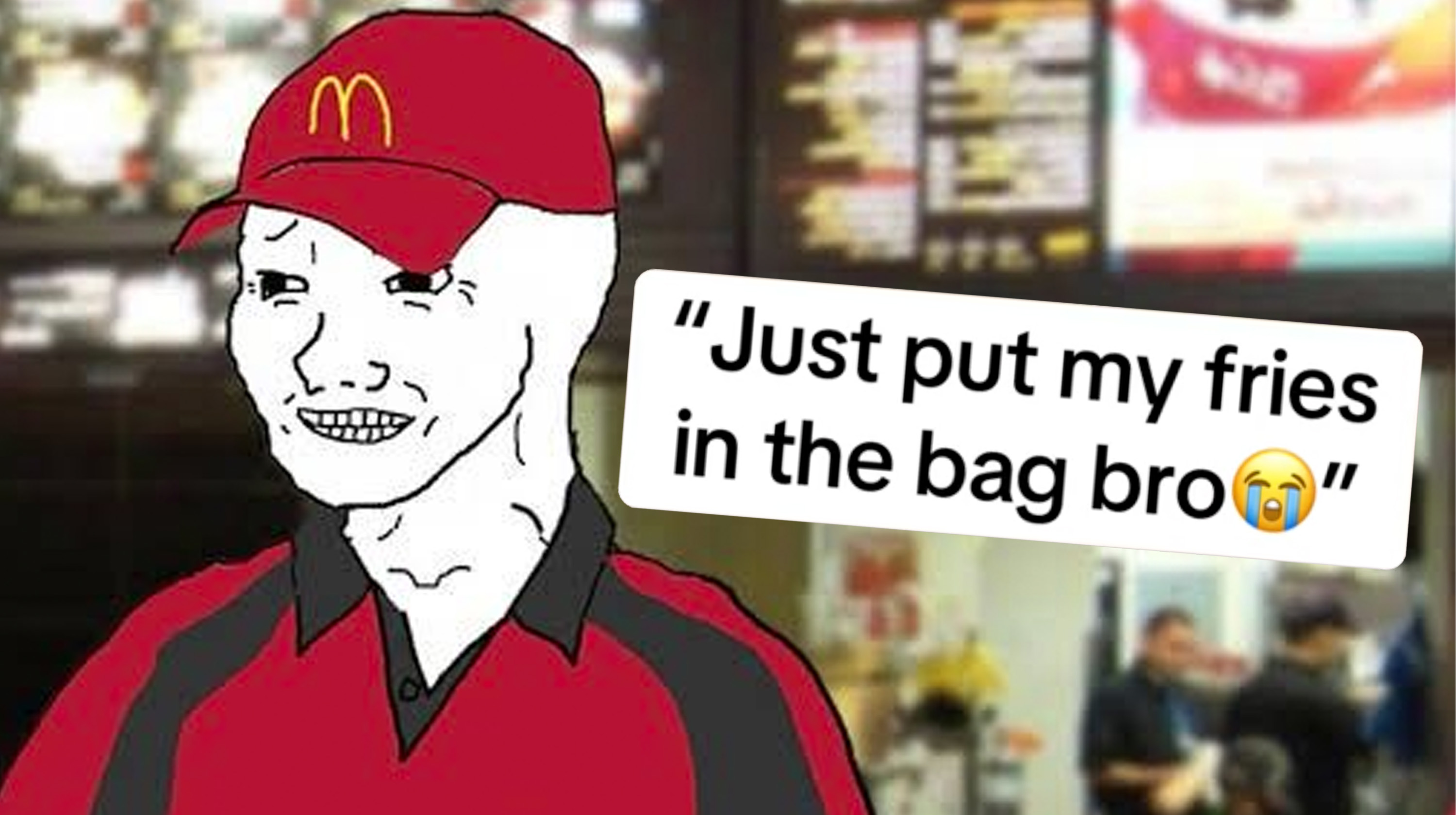 Just Put My Fries in the Bag Bro Meme Template