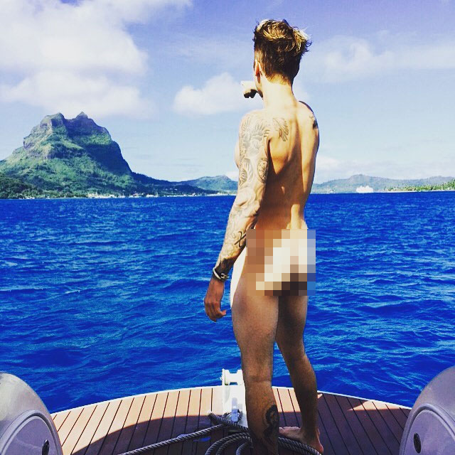 Justin Bieber's Butt Photo