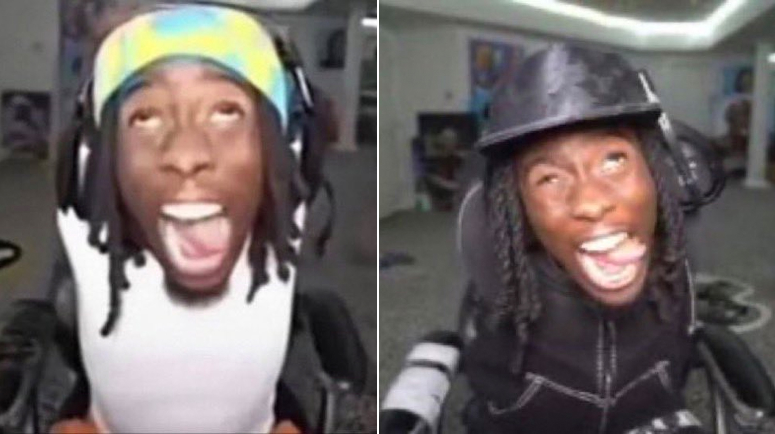 Kai Cenat Tongue Out Face Meme Template