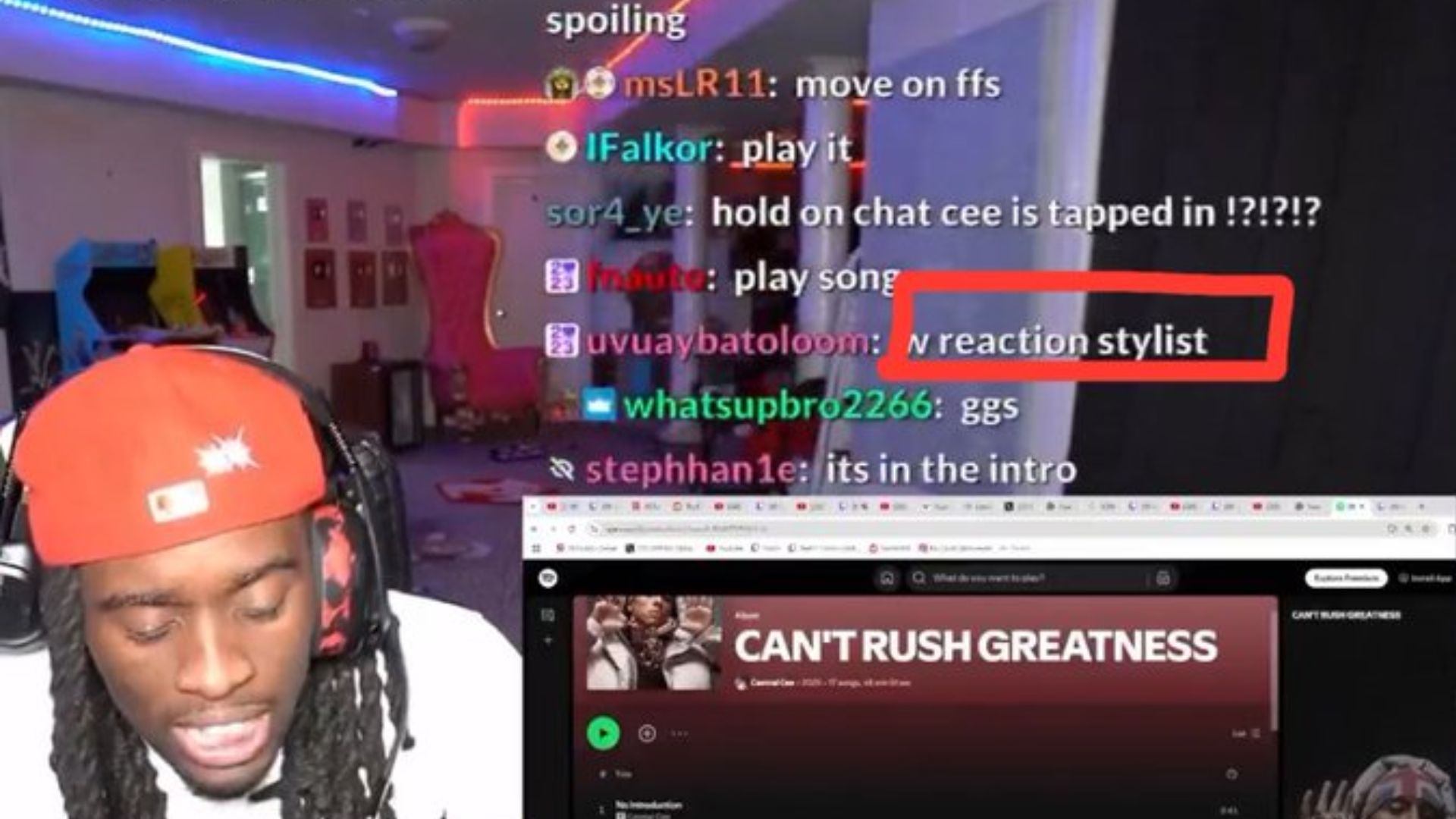 Kai Cenat's Emotion Stylist Meme Template