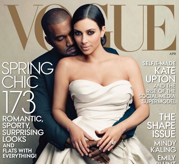 Kanye West and Kim Kardashian Vogue Cover Meme Template