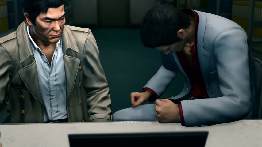 Kazuma Kiryu Slams Table Meme Template