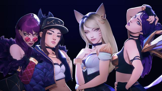 K/DA Meme Template