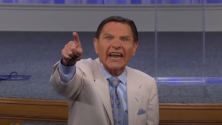 Kenneth Copeland's "Wind of God" Meme Template